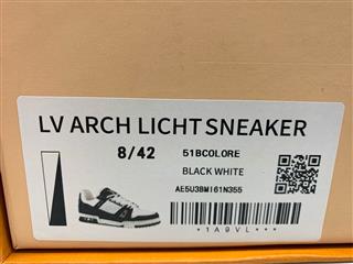 Louis Vuitton Archlight Model LV Black & White Sneakers Shoes